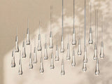 Soltaire Glass Linear Chandelier