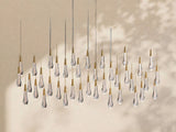 Soltaire Glass Linear Chandelier