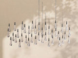 Soltaire Glass Linear Chandelier