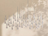 Soltaire Glass Linear Chandelier