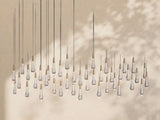 Soltaire Glass Linear Chandelier