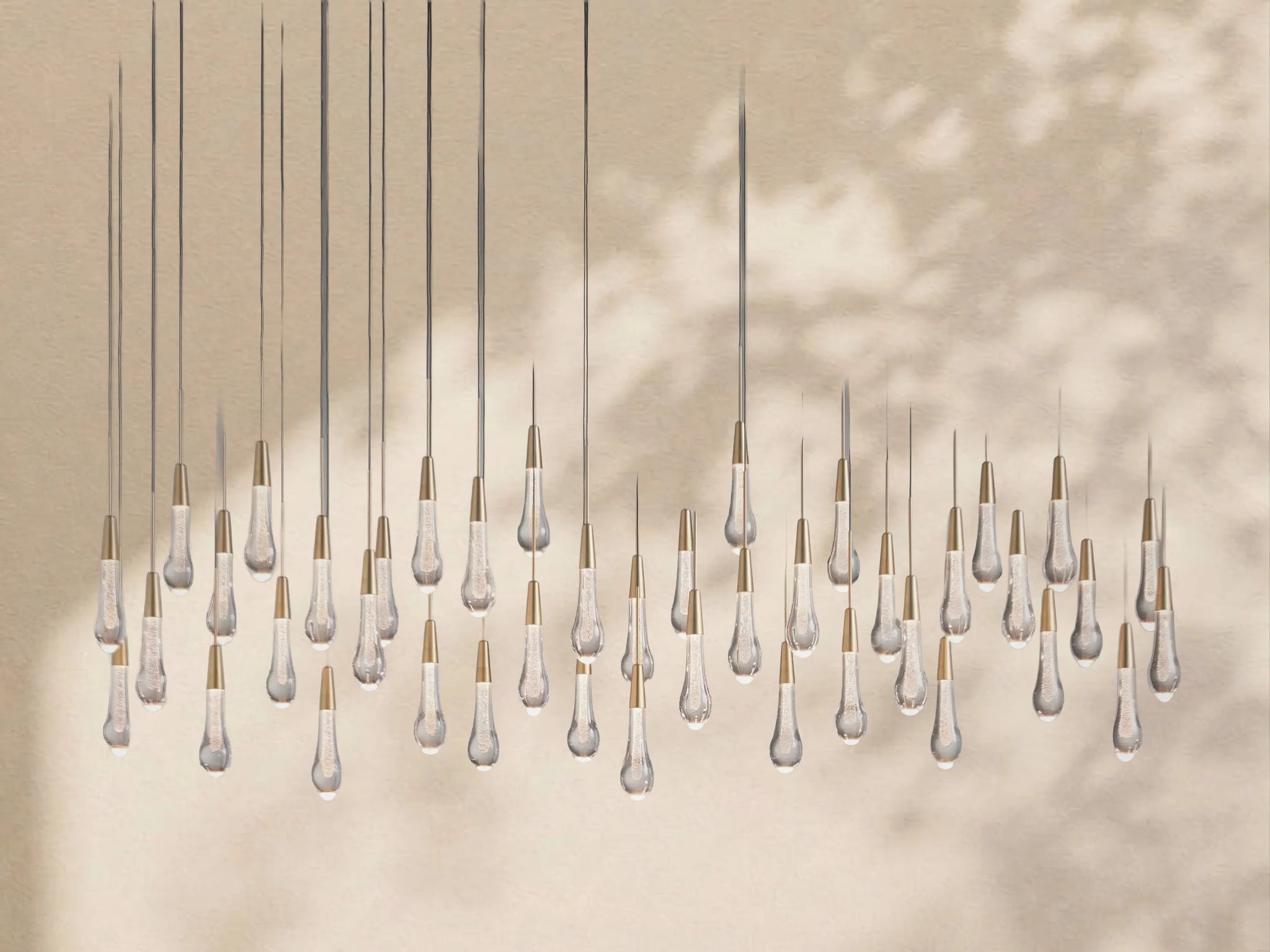Soltaire Glass Linear Chandelier