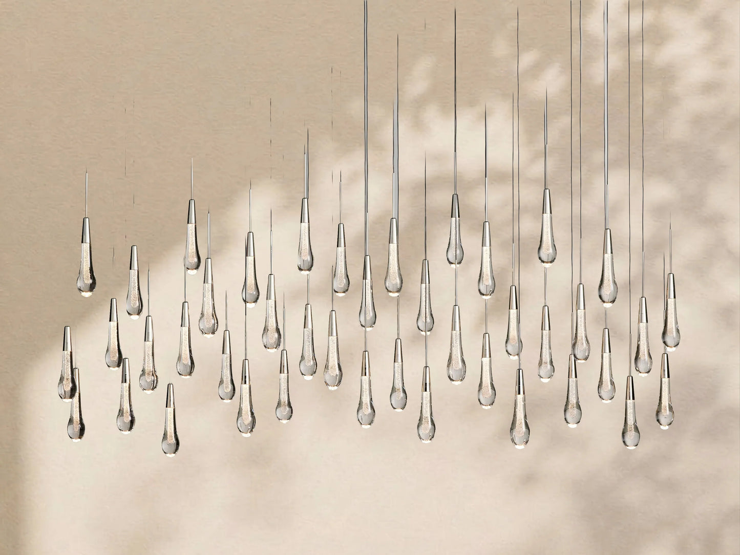 Soltaire Glass Linear Chandelier