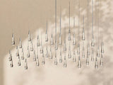 Soltaire Glass Linear Chandelier