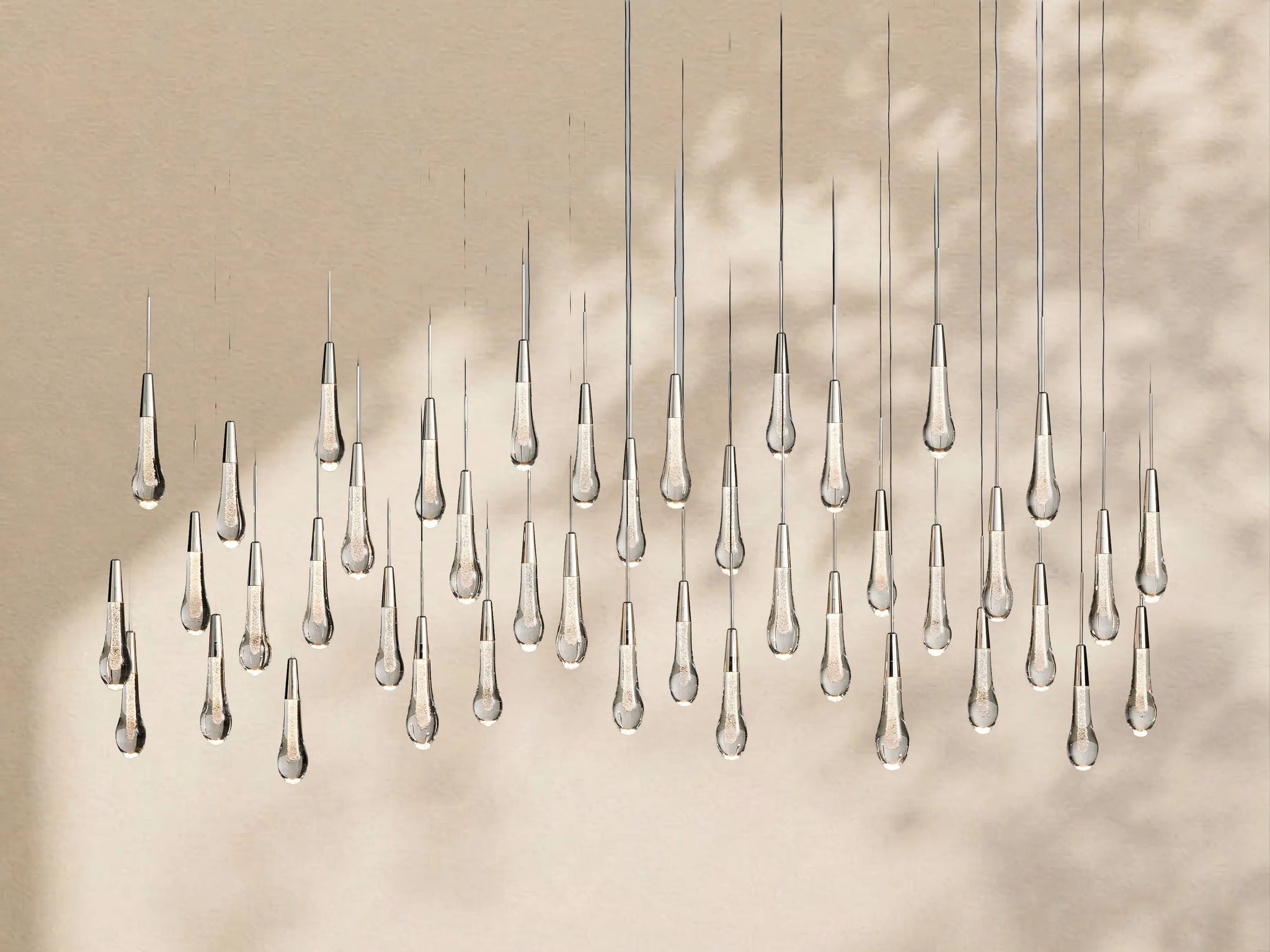 Soltaire Glass Linear Chandelier