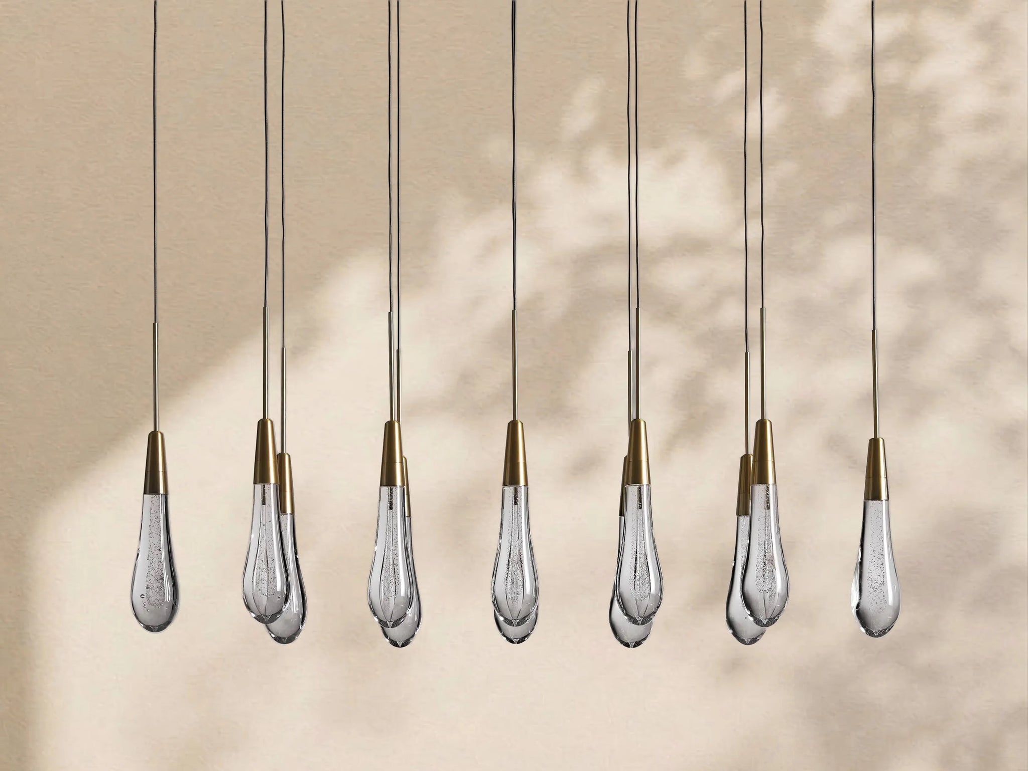 Soltaire Glass Linear Chandelier