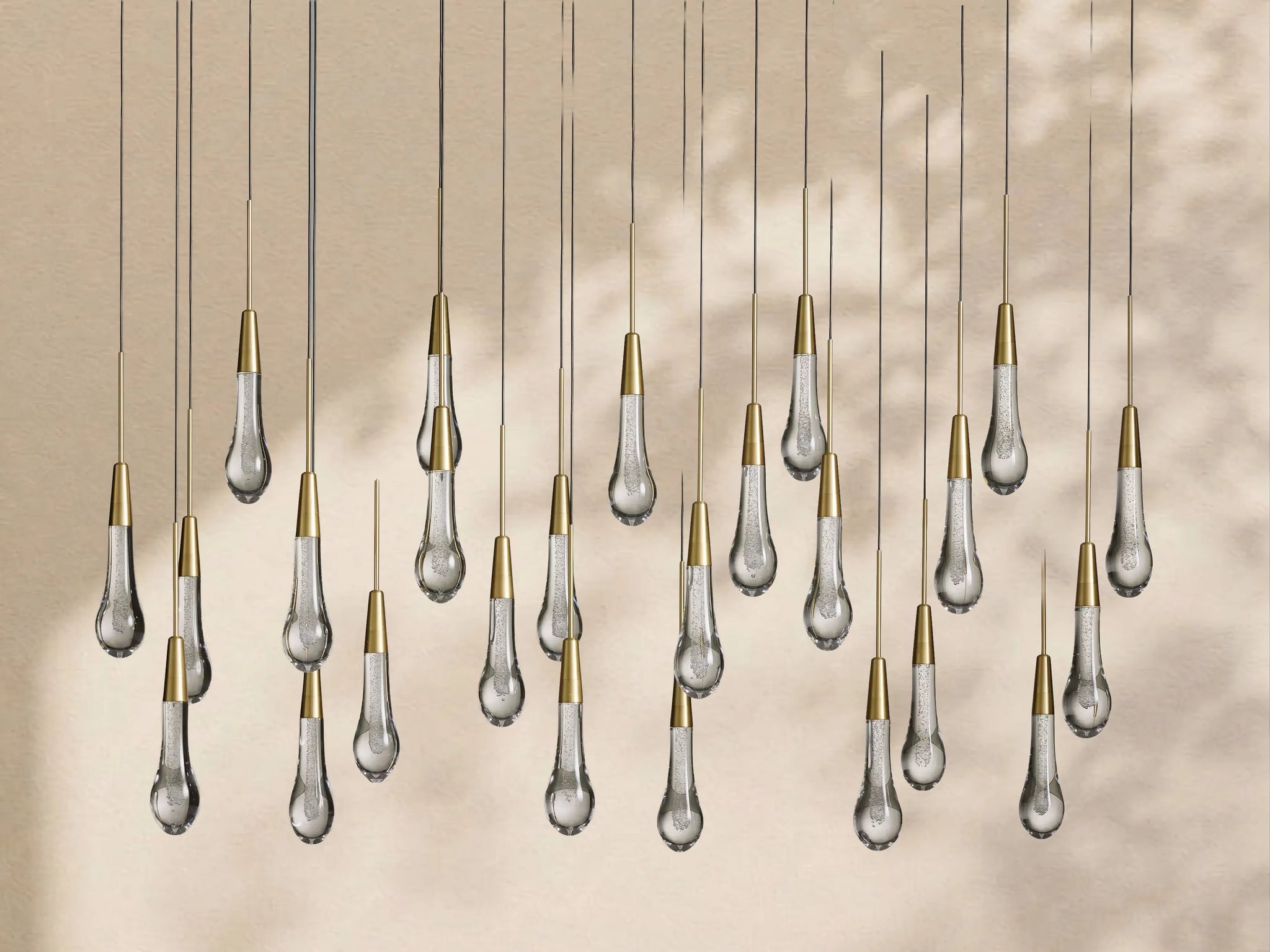 Soltaire Glass Linear Chandelier