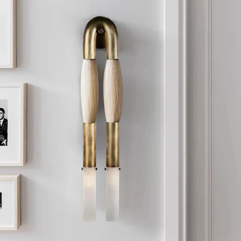 Antonia Horsehair Double Sconce