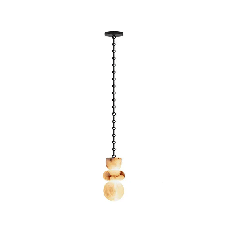 Orba Chain Alabaster Chandelier