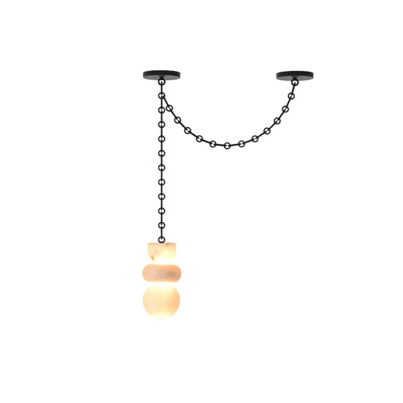Orba Chain Alabaster Chandelier