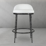 Hand Forged Metal Bar Swivel Counter Stool