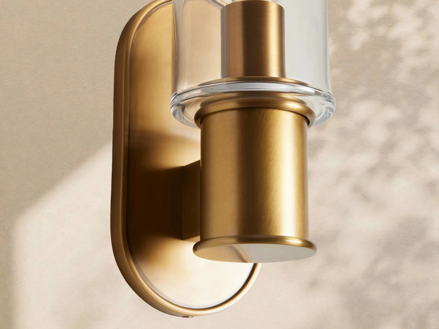 Aylan Sconce in Clear Brass