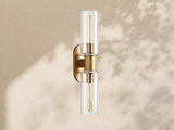 Aylan Double Sconce in Clear