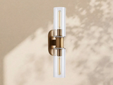 Aylan Double Sconce in Clear