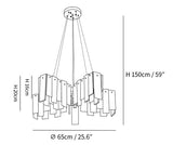 Alabaster Cascade Tiered Chandelier
