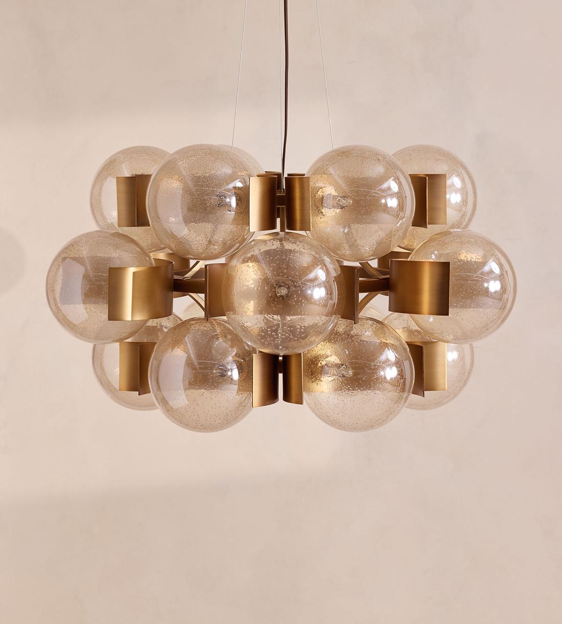 Allis Glass Chandelier, Large