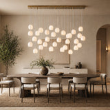 Arica Alabaster Linear Chandelier