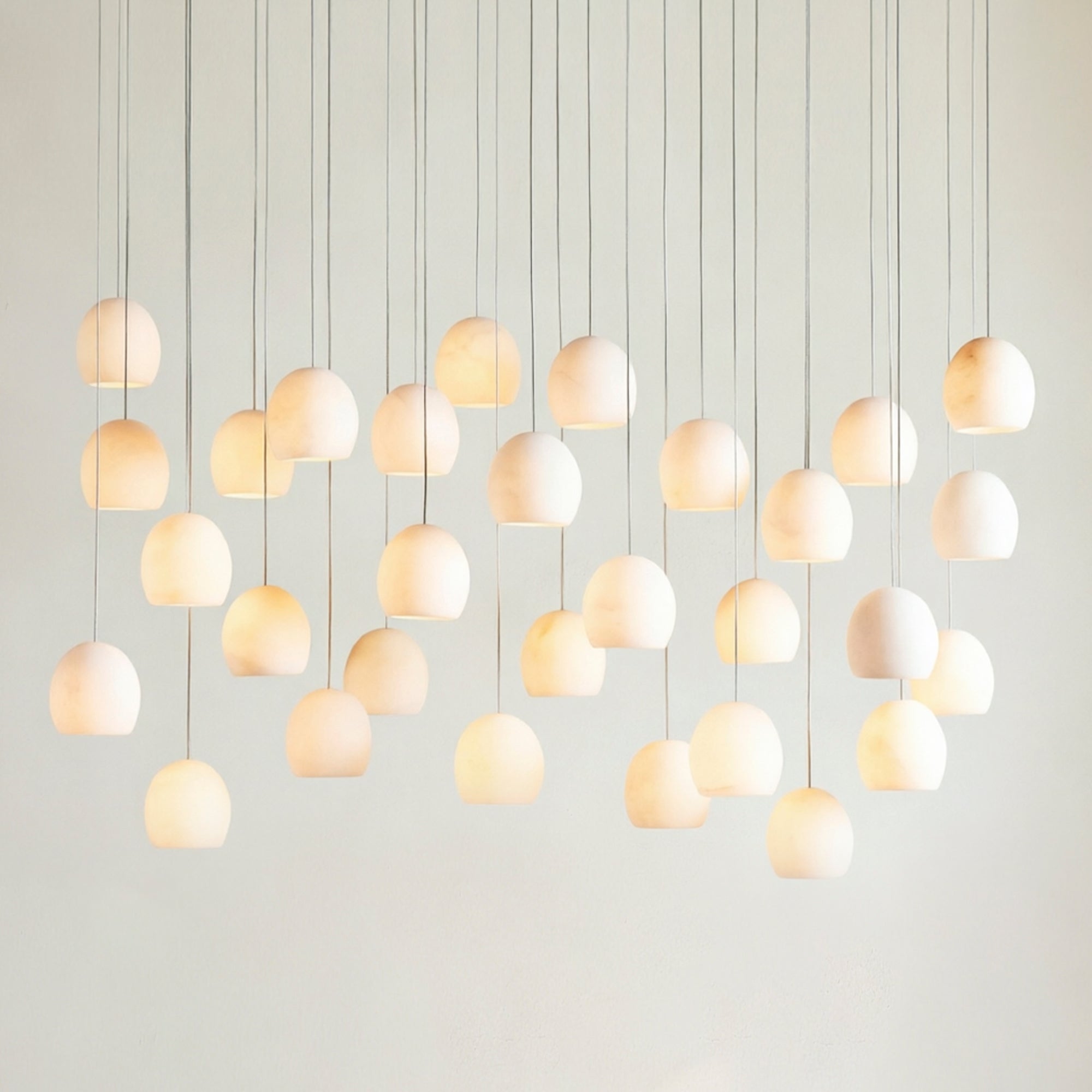 Arica Alabaster Linear Chandelier