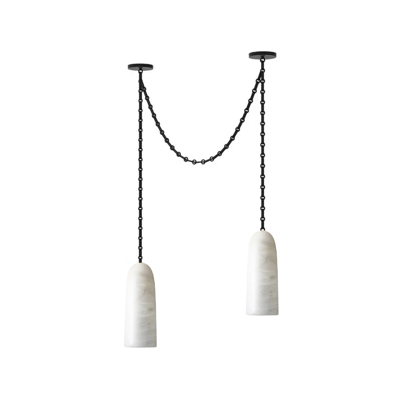 Figure Spanish Chain Alabaster Chandelier