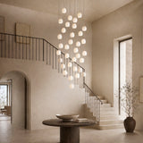 Arica Alabaster Round Chandelier