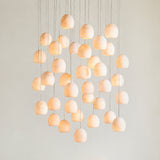 Arica Alabaster Round Chandelier