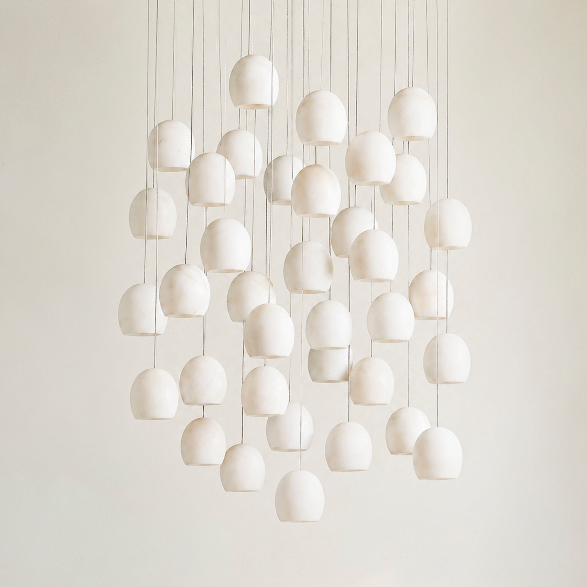 Arica Alabaster Round Chandelier