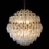 Verona Round Chandelier 24" - 140 Glass Clear