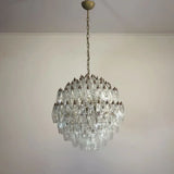 Verona Round Chandelier 24" - 140 Glass Clear
