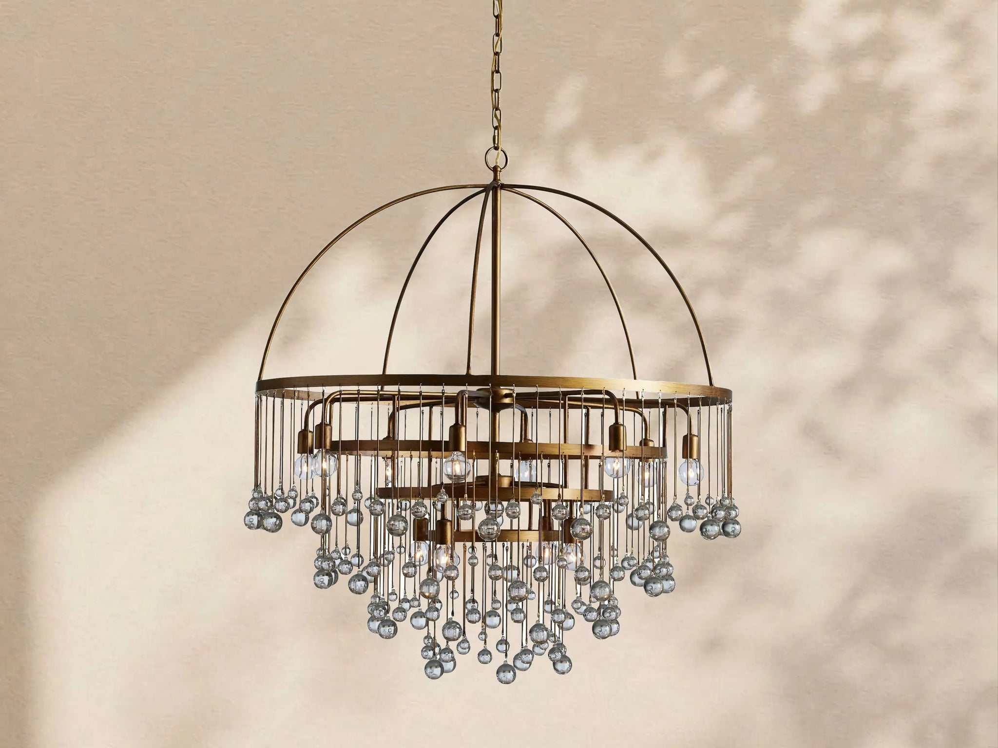 Virelle Modern Crystal Ball 4 Tier Chandelier
