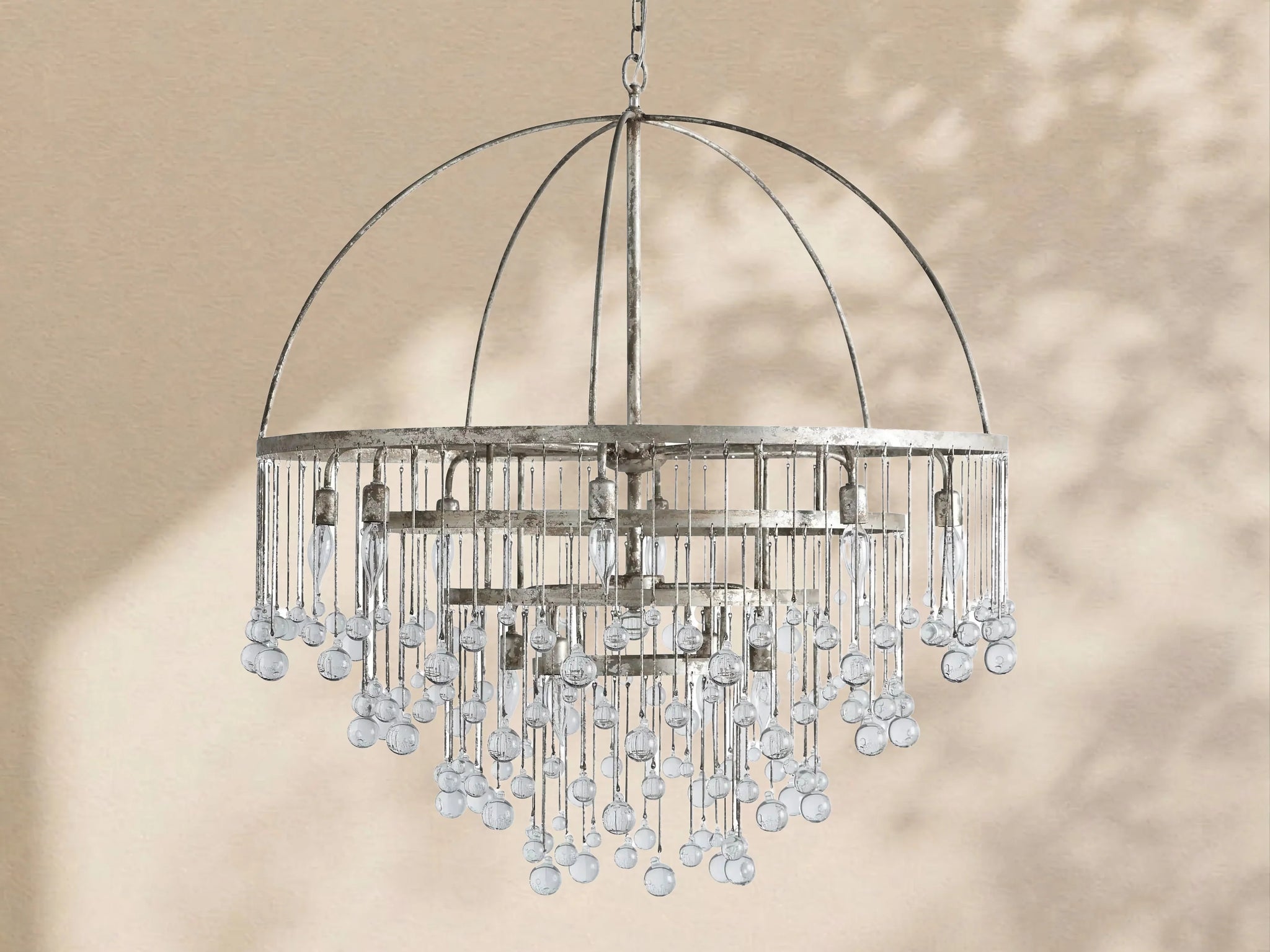 Virelle Modern Crystal Ball 4 Tier Chandelier