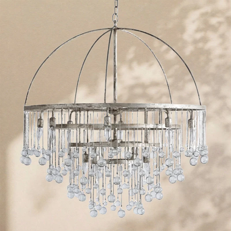 Virelle Modern Crystal Ball 4 Tier Chandelier