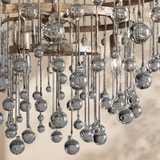 Virelle Modern Crystal Ball 4 Tier Chandelier