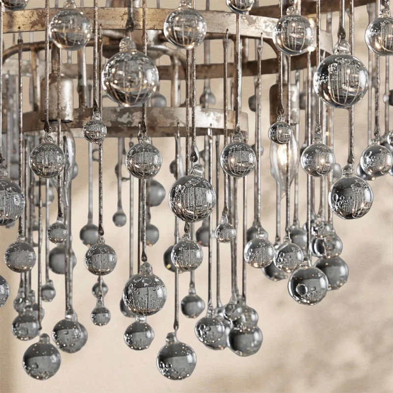 Virelle Modern Crystal Ball 4 Tier Chandelier