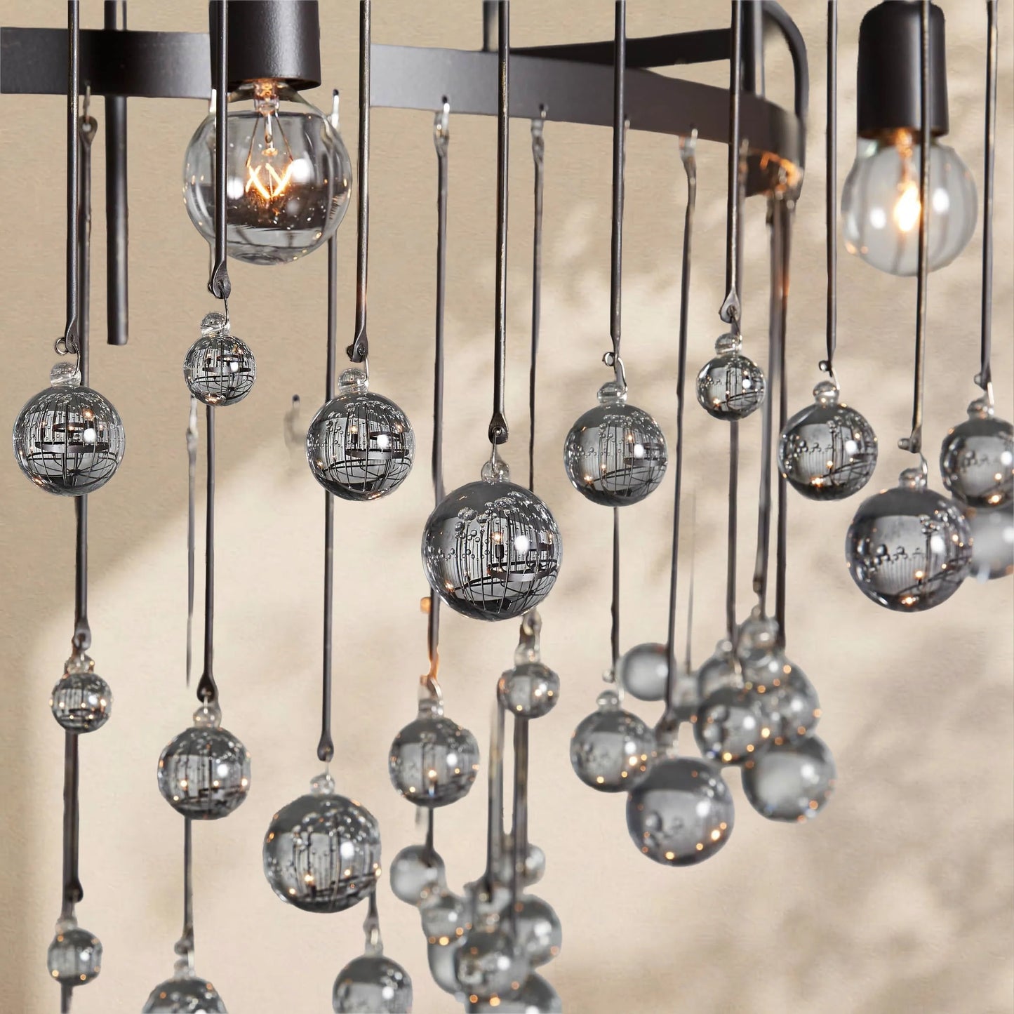 Virelle Modern Crystal Ball 4 Tier Chandelier