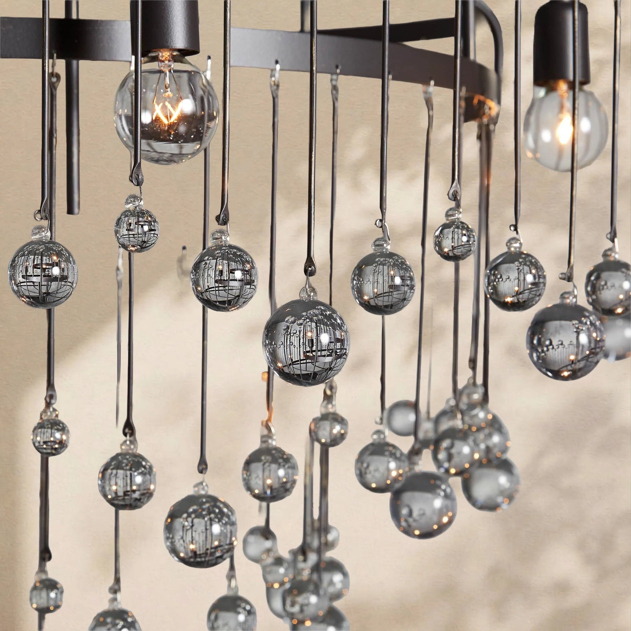 Virelle Modern Crystal Ball 4 Tier Chandelier