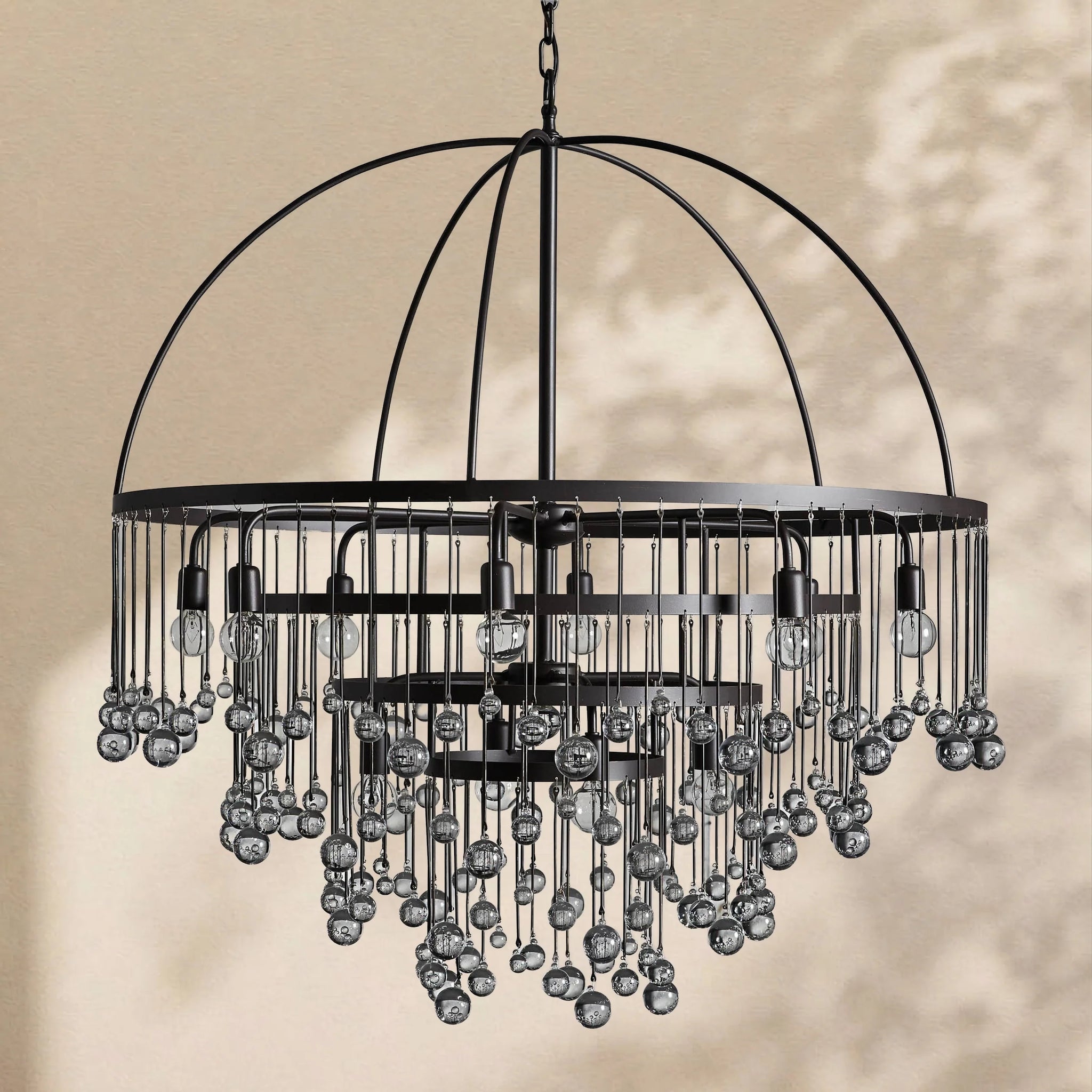 Virelle Modern Crystal Ball 4 Tier Chandelier