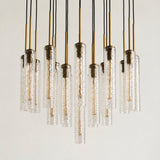 Collena Hammered Glass Round Chandelier