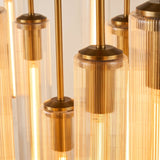 Collena Fluted Glass Round Chandelier