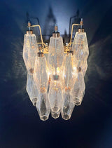 Murano-Style Wall Lamp | 16 Iris Poliedri Glass | Set of 2