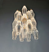 Murano-Style Wall Lamp | 16 Iris Poliedri Glass | Set of 2
