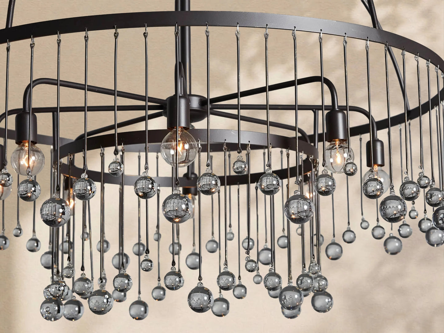Virelle Crystal Ball Round Chandelier 5 Light / 8 Light