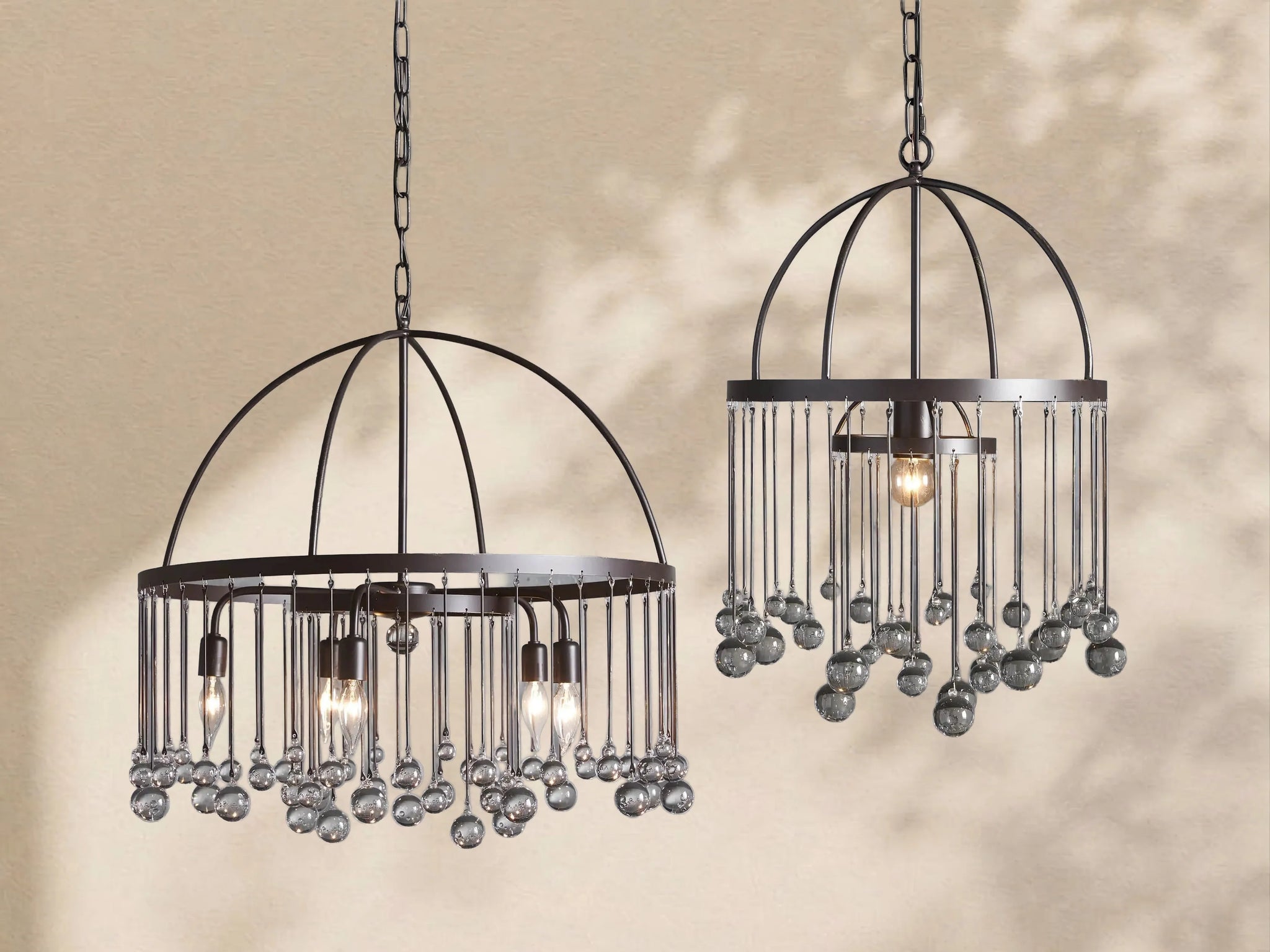 Virelle Crystal Ball Round Chandelier 5 Light / 8 Light