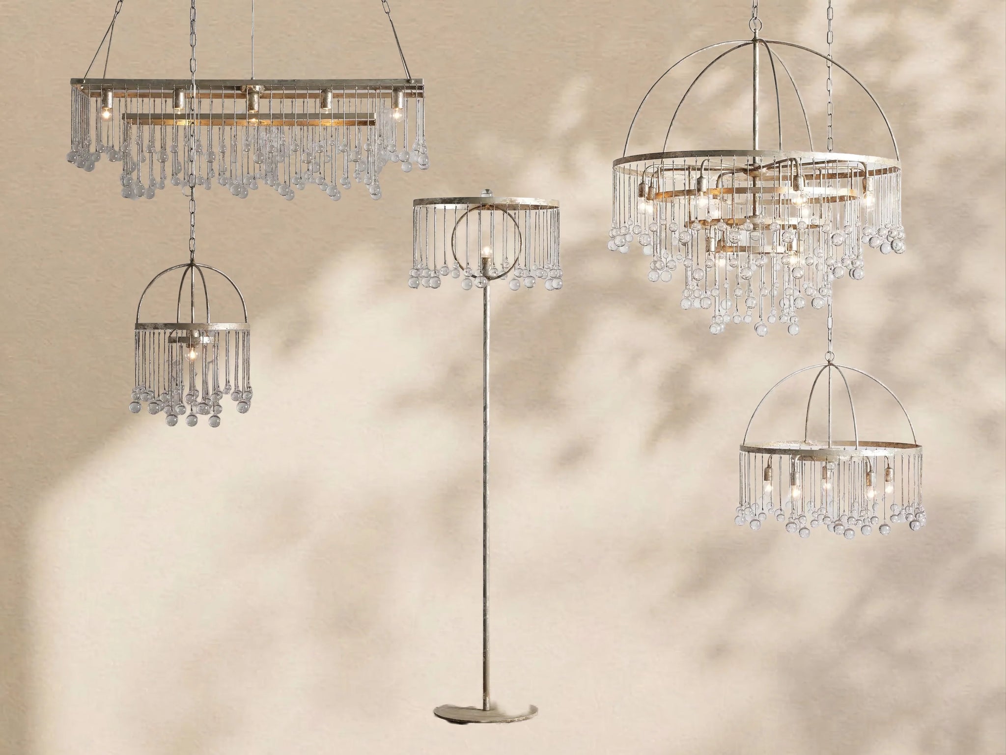 Virelle Crystal Ball Round Chandelier 5 Light / 8 Light