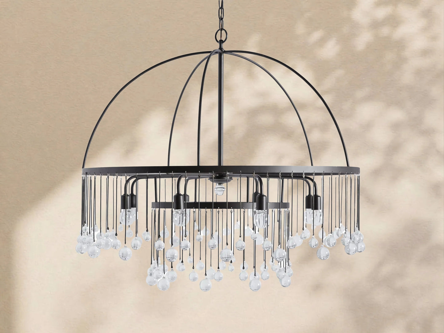 Virelle Crystal Ball Round Chandelier 5 Light / 8 Light