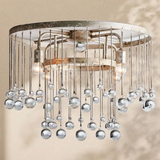 Virelle Crystal Ball Flushmount Lamp
