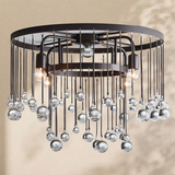 Virelle Crystal Ball Flushmount Lamp