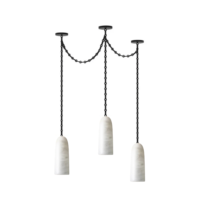 Figure Spanish Chain Alabaster Chandelier