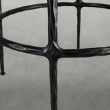 Hand Forged Metal Bar Swivel Counter Stool