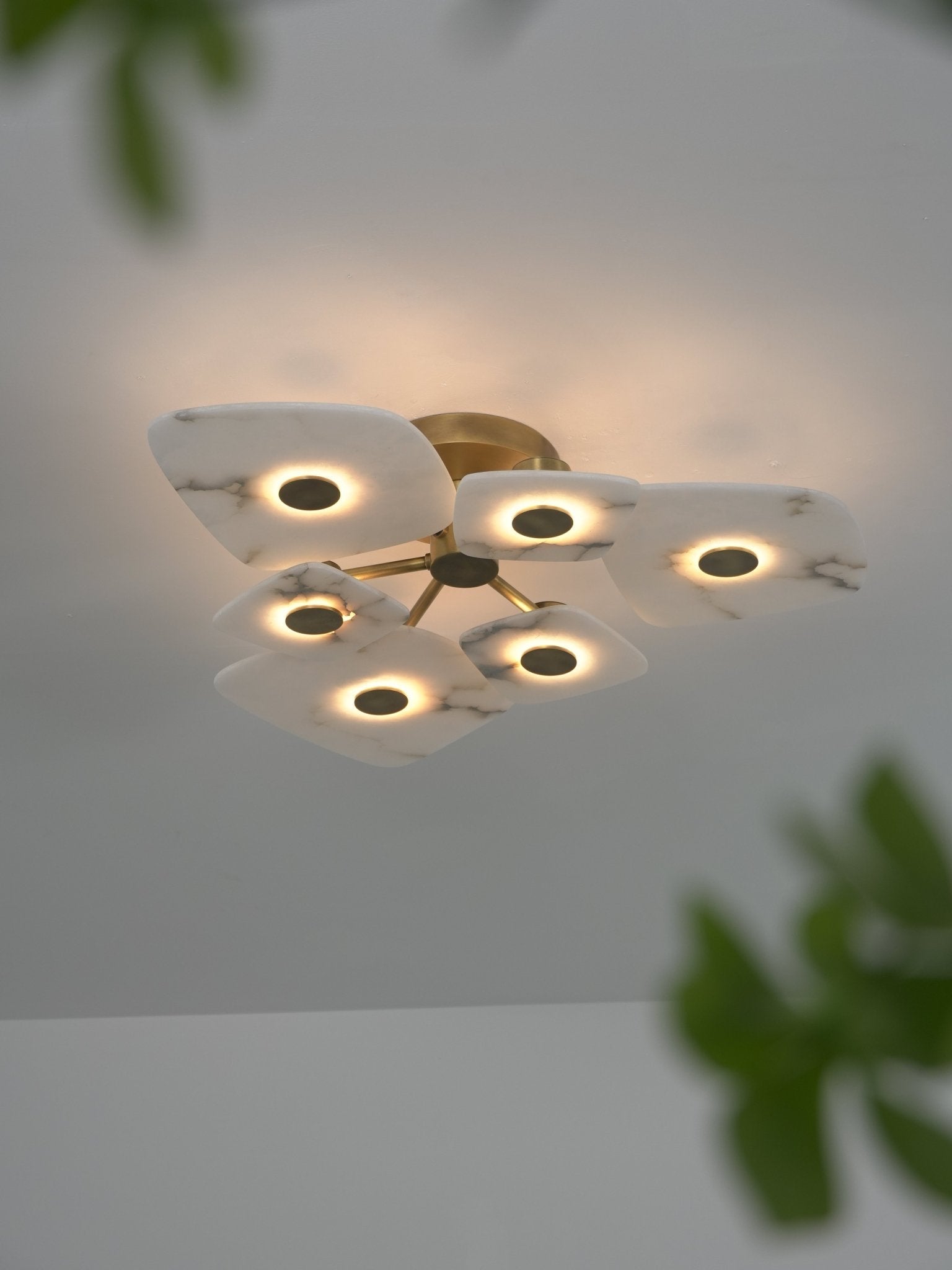 Holmdel Alabaster Flush Mount