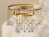 Virelle Crystal Ball Flushmount Lamp